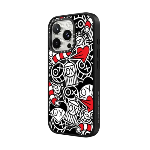 Stickers of Mr. A | iPhone 16 Pro Max / Impact Case MagSafe Compatible / Matte Black | Image 2