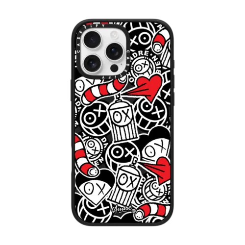 Stickers of Mr. A | iPhone 16 Pro Max / Impact Case MagSafe Compatible / Matte Black | Image 1