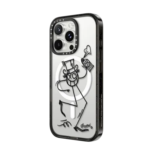 Mr. A Graffiti - Black | iPhone 16 Pro Max / Impact Case MagSafe Compatible / Black | Image 2