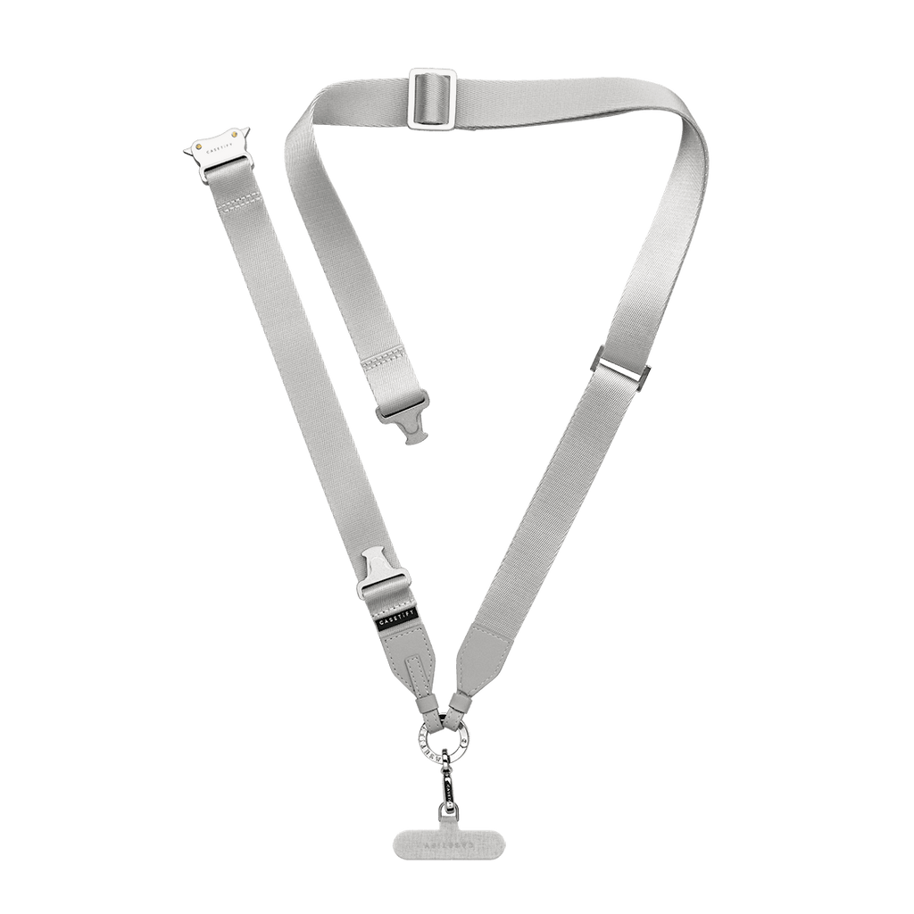 Secure Your Phone Set - Snappy Mirror Ring Holder MagSafe Compatible & 2-in-1 Utility Lanyard (Silver)