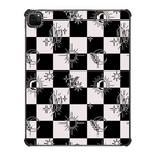 Witchy Checkered Print | iPad Pro 12.9-inch (5th/6th gen) / iPad Impact Case / Black | Image 1