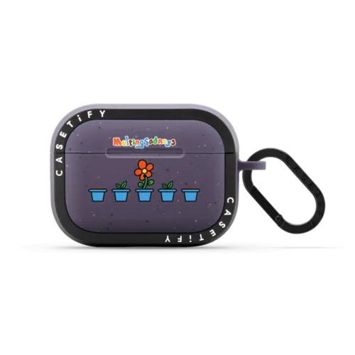 GROWING FLOWERS | AirPods Pro 2 / Earbuds Bounce Case / Matte Deep Purple | Image 1