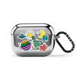 Universe Sticker AirPods Case | AirPods Pro 2 / Earbuds Mirror Case / Silver | Image 1