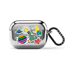 Universe Sticker AirPods Case | AirPods Pro 2 / Earbuds Mirror Case / Silver | Image 1