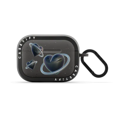Heart Universe AirPods Case | AirPods Pro 2 / Earbuds Bounce Case / Matte Charcoal | Image 1