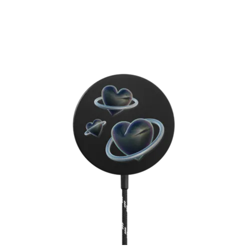 Heart Universe Magnetic Wireless Charger |   / PowerThru Magnetic Wireless Charger MagSafe Compatible / Black | Image 1
