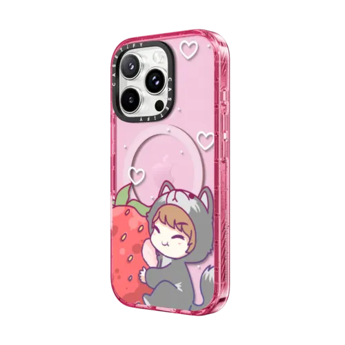 Wolf by Centilia | iPhone 16 Pro Max / Impact Case MagSafe Compatible / Pink Fizz | Image 2