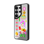 Blooming Fortune | Galaxy S26 Ultra / Mirror Magnetic Case / Silver on Black | Image 2