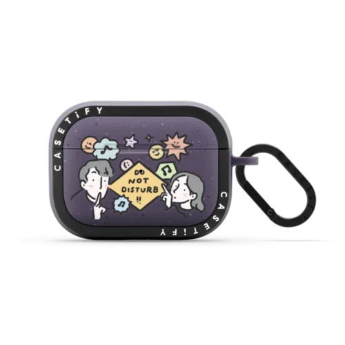 Do Not Disturb | AirPods Pro 2 / Earbuds Bounce Case / Matte Deep Purple | Image 1