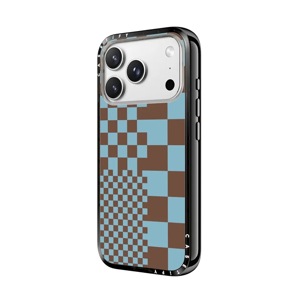 Metropolitan Checkers Sky Brown