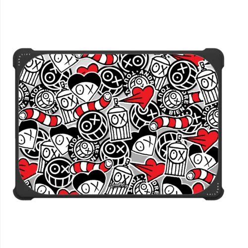 Stickers of Mr. A Laptop Case | MacBook Pro 14-inch (M1 - M5) / MacBook Bounce Case / Black | Image 2