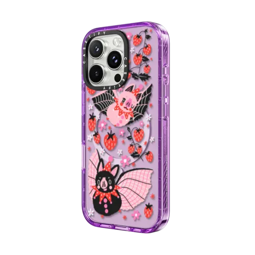 STRAWBERRY BATS | iPhone 16 Pro / Impact Case MagSafe Compatible / Purple | Image 2