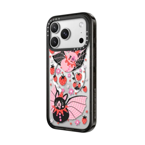 STRAWBERRY BATS | iPhone 17 Pro Max / Impact Case MagSafe Compatible / Black | Image 2