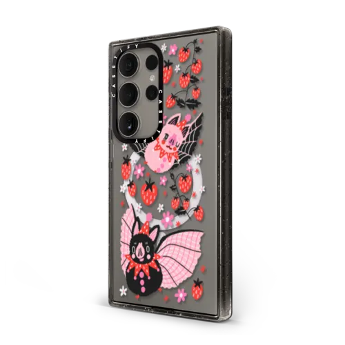STRAWBERRY BATS | Galaxy S24 Ultra / Impact Magnetic Case / Black | Image 2