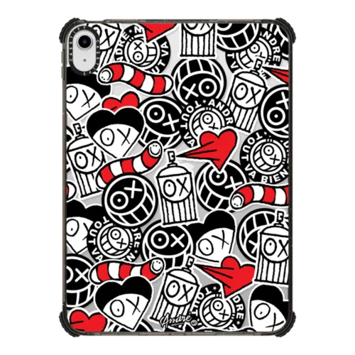 Stickers of Mr. A Tablet Case | iPad 10.9-inch (10th gen) / iPad Impact Case / Black | Image 1