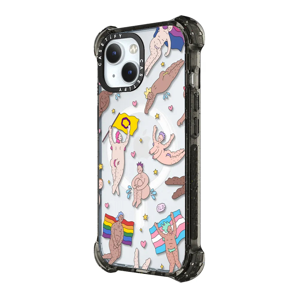 Pride Flag Love-In by Samuel Leighton-Dore