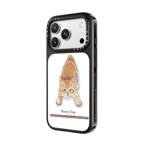 Scary cat | iPhone 18 Pro Max / Impact Case MagSafe Compatible - Glossy / Glossy Black | Image 2