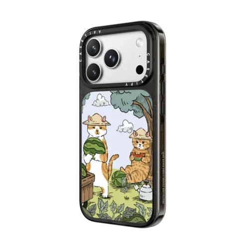 FARMER CAT | iPhone 18 Pro Max / Impact Case MagSafe Compatible - Glossy / Glossy Black | Image 2