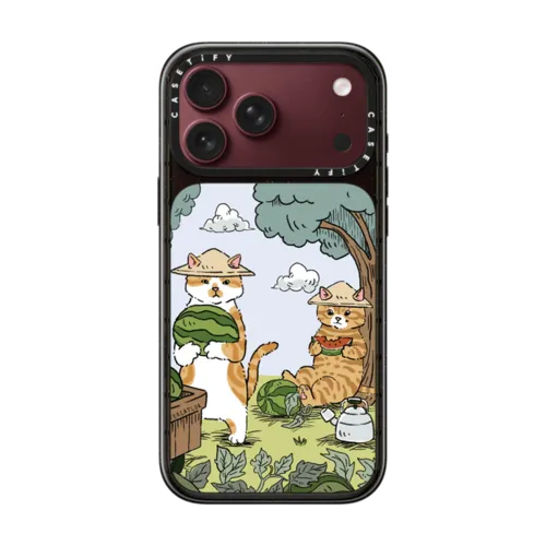 FARMER CAT | iPhone 18 Pro Max / Impact Case MagSafe Compatible - Glossy / Glossy Black | Image 1