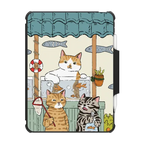 Cats Fish Store | iPad Pro 11-inch (3rd/4th gen) / iPad Impact Folio Case / Black | Image 1