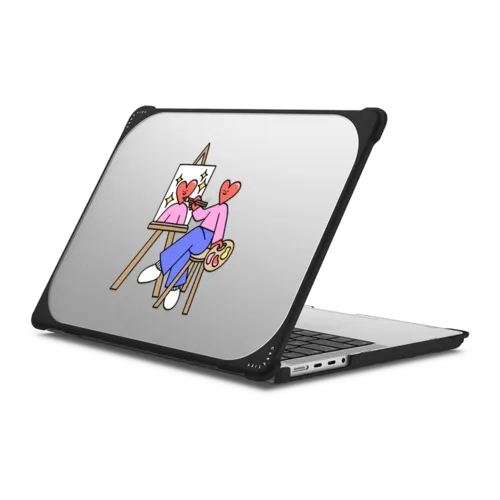 Self Portrait | MacBook Pro 14-inch (M1 - M5) / MacBook Bounce Case / Black | Image 1