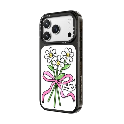 Flowers For Me | iPhone 18 Pro Max / Impact Case MagSafe Compatible - Glossy / Glossy Black | Image 2