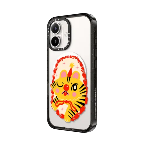 CIRCUS TIGER | iPhone 16 / Impact Case MagSafe Compatible / Black | Image 2