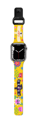 BIRDS AND FLOWERS | Apple Watch Series 7-9 (45mm) / Impact Band / Black | Image 1