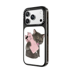 Angry call Cat | iPhone 18 Pro Max / Impact Case MagSafe Compatible - Glossy / Glossy Black | Image 2