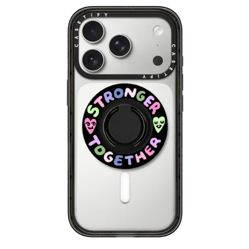 STRONGER TOGETHER | Snappy Ring Holder / Snappy Ring Holder MagSafe Compatible / Black | Image 1