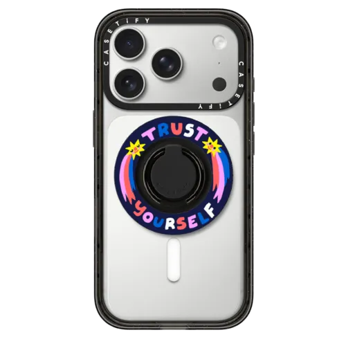 TRUST YOURSELF | Snappy Ring Holder / Snappy Ring Holder MagSafe Compatible / Black | Image 1