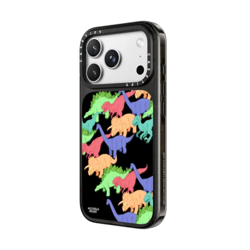 Dinosaur Exodus | iPhone 18 Pro Max / Impact Case MagSafe Compatible - Glossy / Glossy Black | Image 2