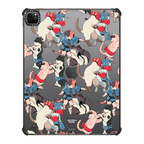 Fighting Cat | iPad Pro 12.9-inch (5th/6th gen) / iPad Impact Case / Black | Image 1