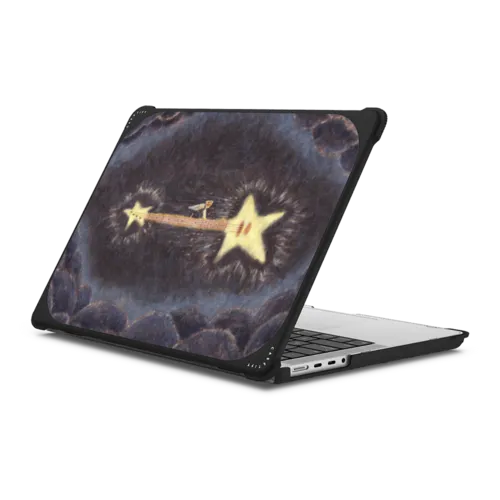 Space Guitar | MacBook Pro 14-inch (M1 - M5) / MacBook Bounce Case / Black | Image 1