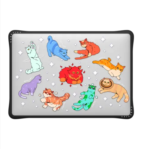 Cativerse Solar System | MacBook Air 13-inch (M1 / Intel) / MacBook Impact Case / Black | Image 2