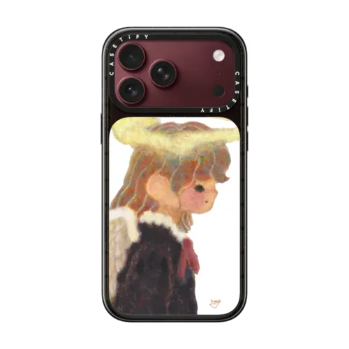 Halo pair - Girl | iPhone 18 Pro Max / Impact Case MagSafe Compatible - Glossy / Glossy Black | Image 1