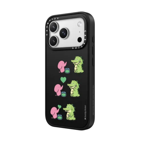 Love Is in the Air by Buddy Gator | iPhone 17 Pro Max / Impact Case MagSafe Compatible / Matte Black | Image 2