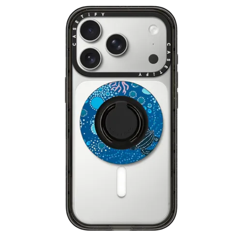 Ocean is Calling | Snappy Ring Holder / Snappy Ring Holder MagSafe Compatible / Black | Image 1