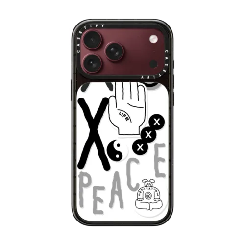 INAP STICKER PEACE | iPhone 18 Pro Max / Impact Case MagSafe Compatible - Glossy / Glossy Black | Image 1