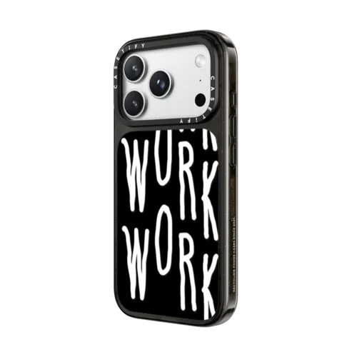 WORK WORK WORK | iPhone 18 Pro Max / Impact Case MagSafe Compatible - Glossy / Glossy Black | Image 2