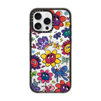 Flower World | iPhone 16 Pro Max / Impact Case MagSafe Compatible / Black | Image 1