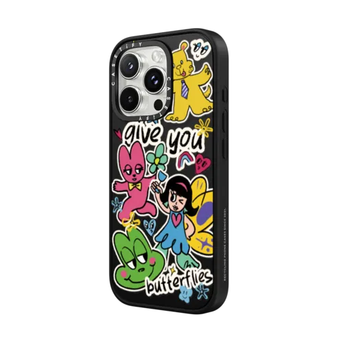 Give You Butterflies | iPhone 16 Pro Max / Impact Case MagSafe Compatible / Matte Black | Image 2