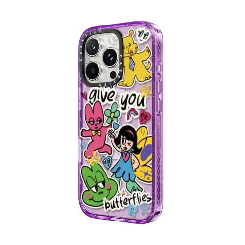 Give You Butterflies | iPhone 16 Pro Max / Impact Case MagSafe Compatible / Purple | Image 2