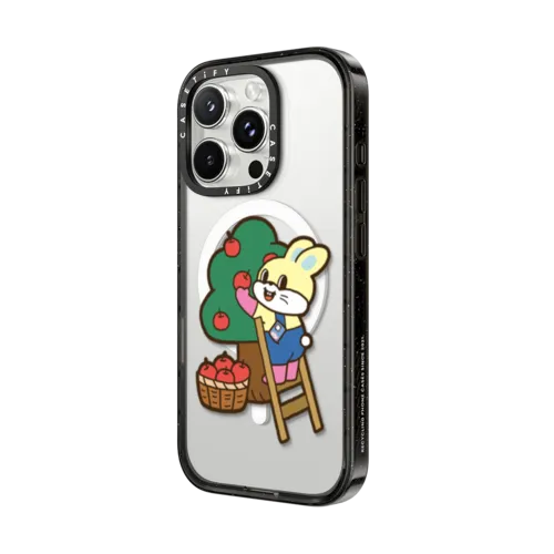 Bunny Worker | iPhone 16 Pro Max / Impact Case MagSafe Compatible / Black | Image 2