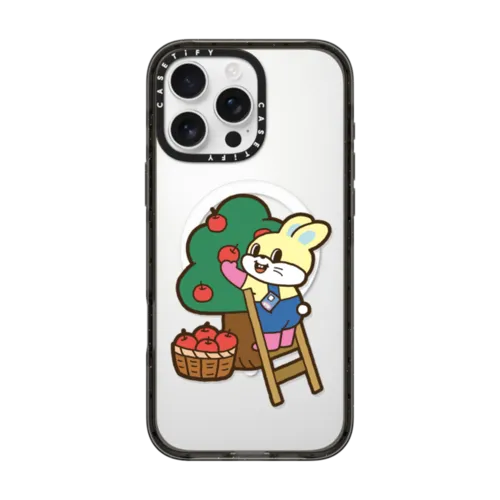 Bunny Worker | iPhone 16 Pro Max / Impact Case MagSafe Compatible / Black | Image 1