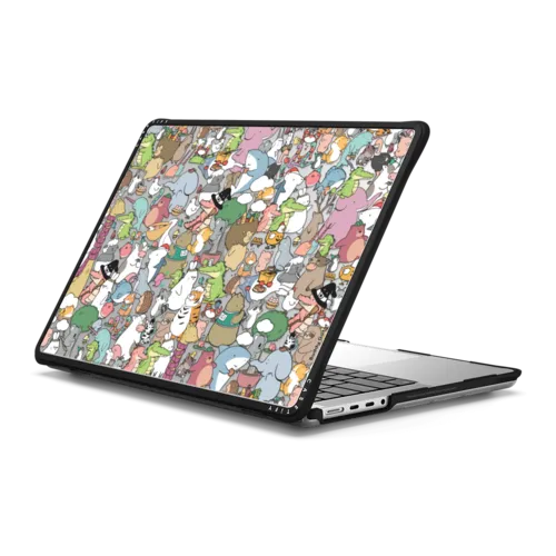 The Buddies by Buddy Gator | MacBook Pro 14-inch (M1 - M5) / MacBook Impact Case / Black | Image 1