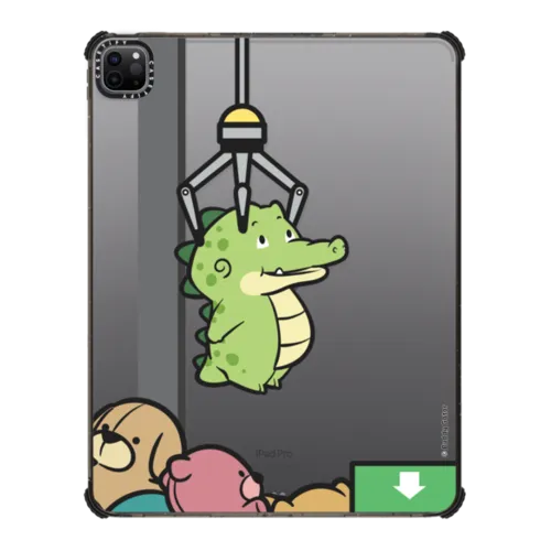 Never Give Up by Buddy Gator | iPad Pro 12.9-inch (5th/6th gen) / iPad Impact Case / Black | Image 1