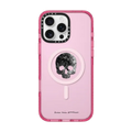 Skull - Black by Josh Lin | iPhone 16 Pro Max / Impact Case MagSafe Compatible / Pink Fizz | Image 1