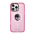 Skull - Black by Josh Lin | iPhone 16 Pro Max / Impact Case MagSafe Compatible / Pink Fizz | Image 1