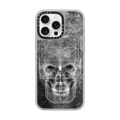 The Eternal Moment - Black by Josh Lin | iPhone 16 Pro Max / Mirror Case MagSafe Compatible / Silver on Silver | Image 1